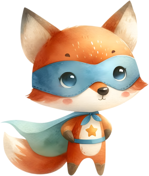 Motivtransfer 5326 Fuchs als Superheld