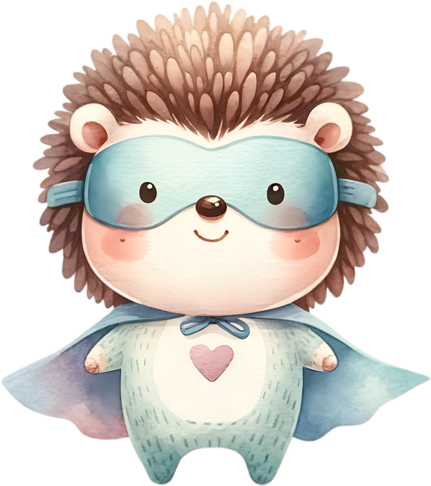 Motivtransfer 5333 Igel als Superheld