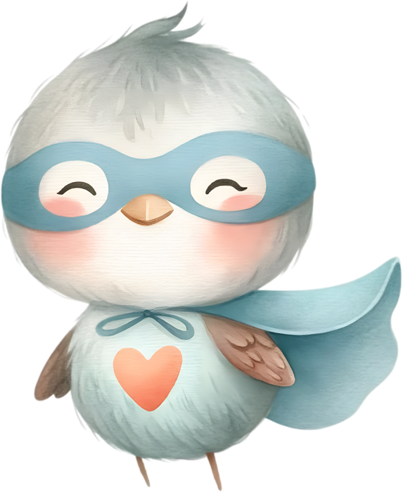 Motivtransfer 5351 Vogel als Superheld