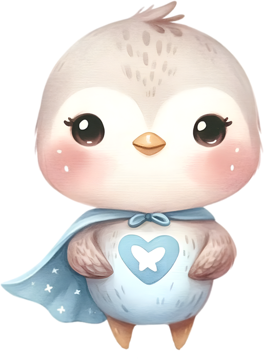 Motivtransfer 5352 Vogel als Superheld