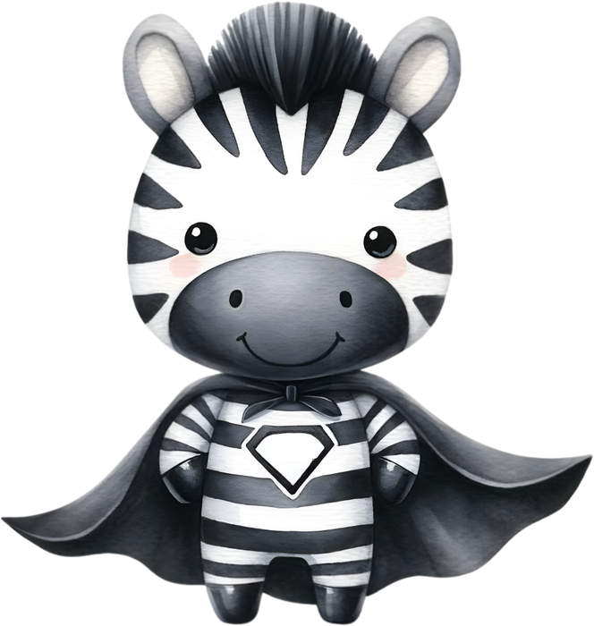 Motivtransfer 5362 Zebra als Superheld