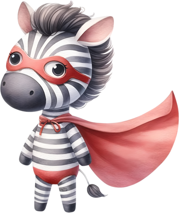 Motivtransfer 5372 Zebra als Superheld