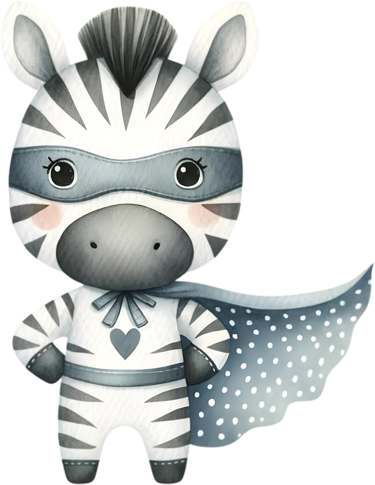 Motivtransfer 5373 Zebra als Superheld