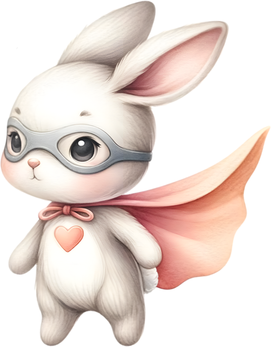 Motivtransfer 5375 Hase als Superheld