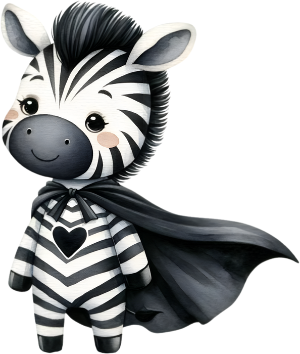 Motivtransfer 5405 Zebra als Superheld