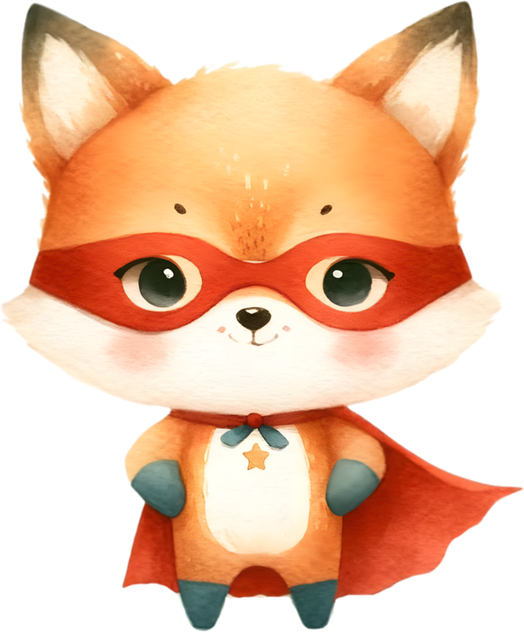 Motivtransfer 5414 Fuchs als Superheld