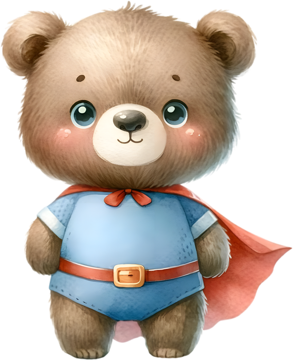 Motivtransfer 5420 Teddy als Superheld