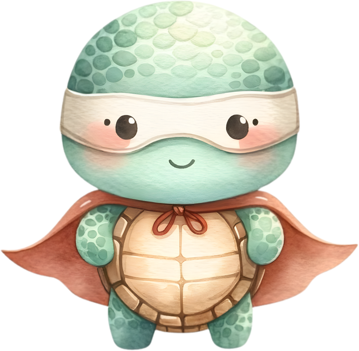 Motivtransfer 5421 Schildkröte als Superheld