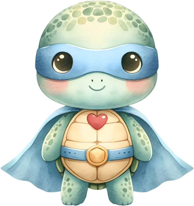 Motivtransfer 5422 Schildkröte als Superheld