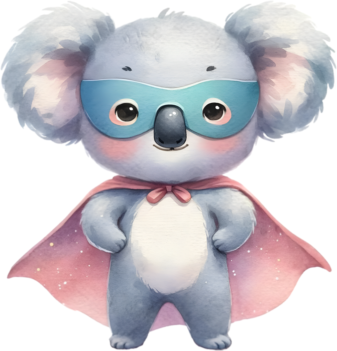 Motivtransfer 5424 Koala als Superheld