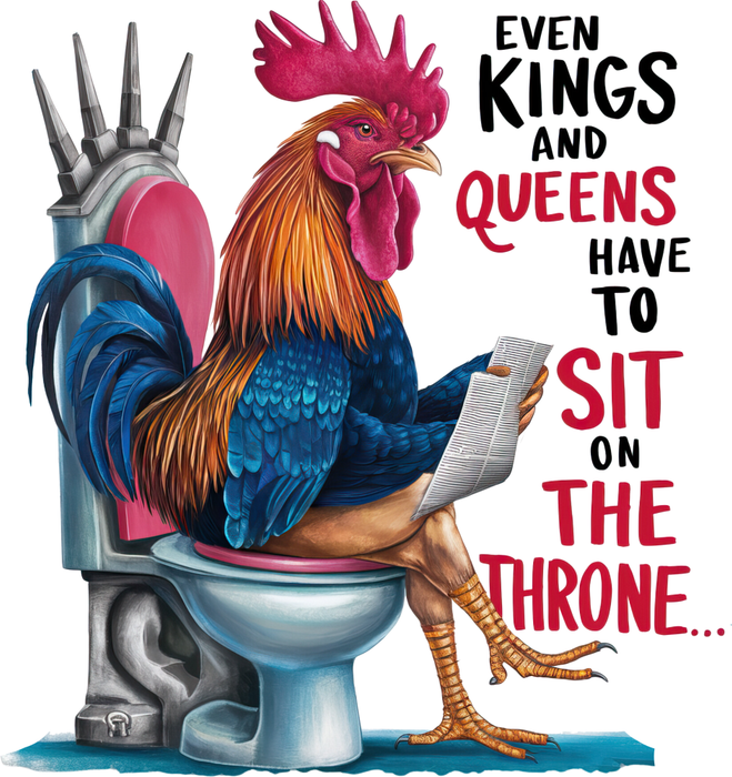 Motivtransfer 5446 Hahn auf dem Thron