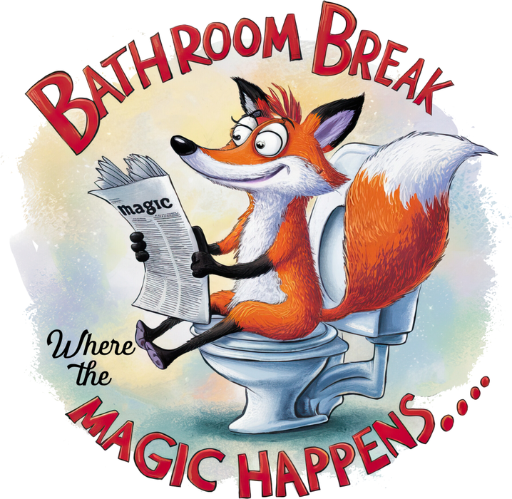 Motivtransfer 5447 Fuchs auf dem Klo