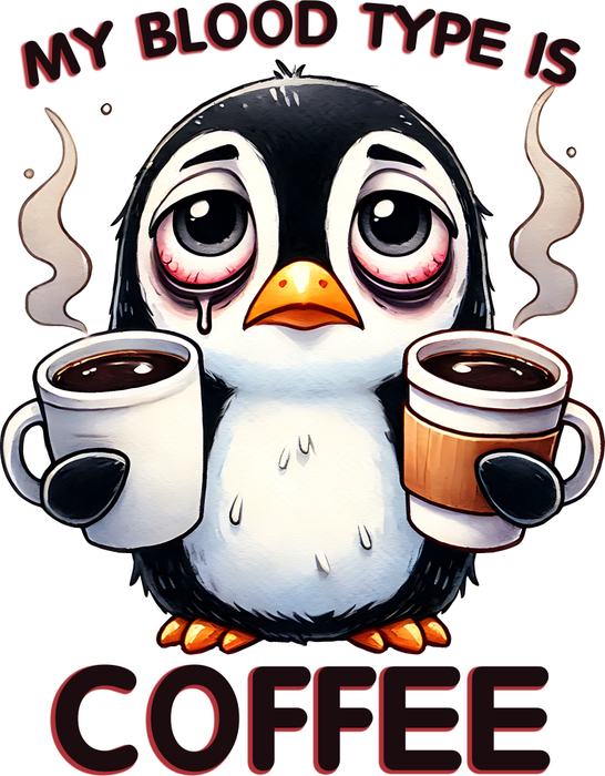 Motivtransfer 5463 My blood type is Coffee