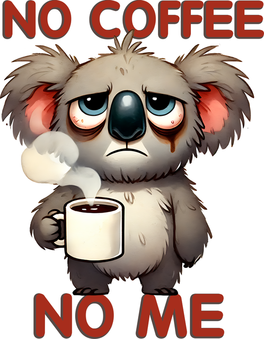 Motivtransfer 5469 No coffee, no me