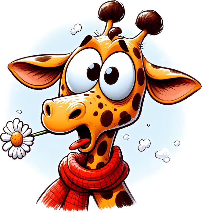 Motivtransfer 5483 Lustige Giraffe