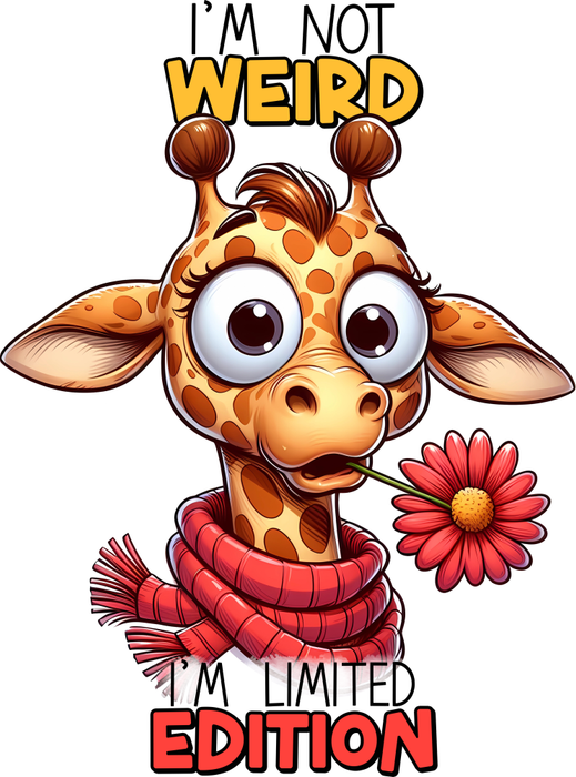 Motivtransfer 5494 Lustige Giraffe im not weird