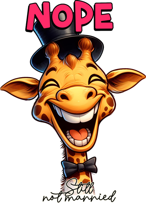 Motivtransfer 5500 Lustige Giraffe Nope