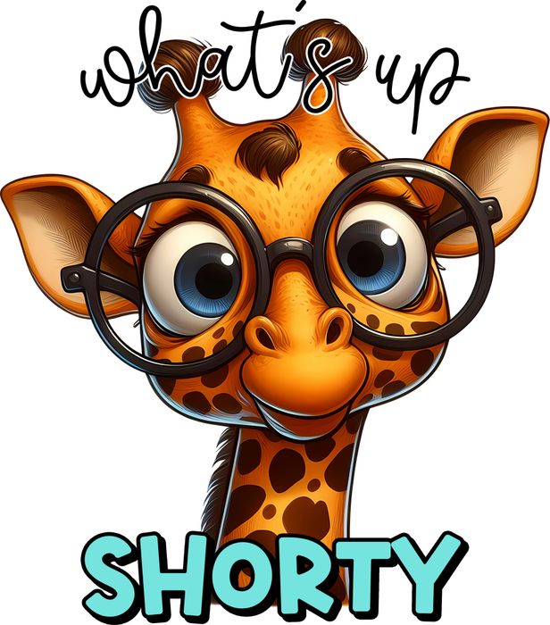 Motivtransfer 5506 Lustige Giraffe whats up shorty