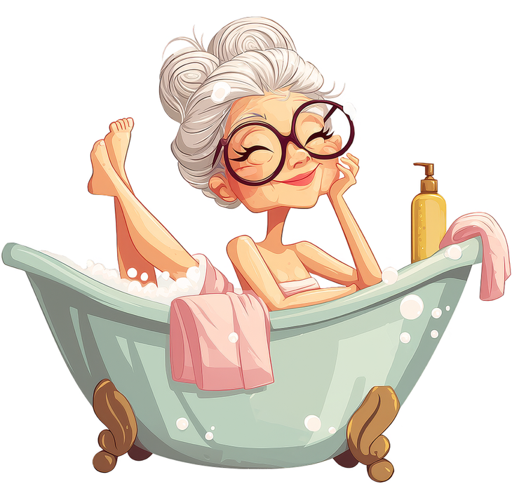Motivtransfer 5550 In der Badewanne
