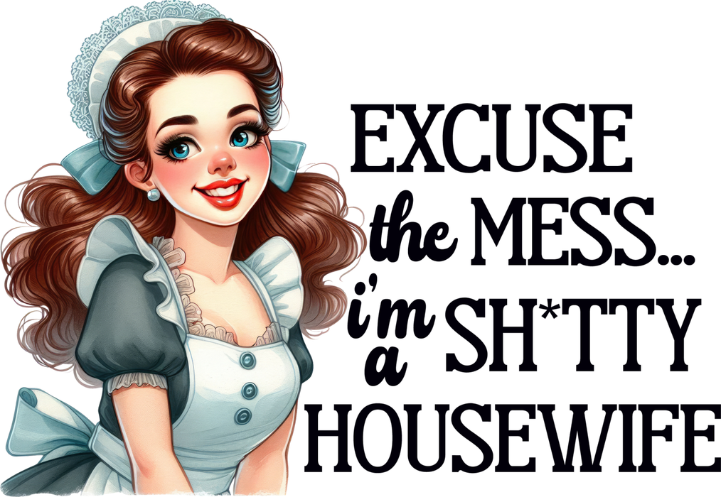 Motivtransfer 5557 Pinup Excuse the mess