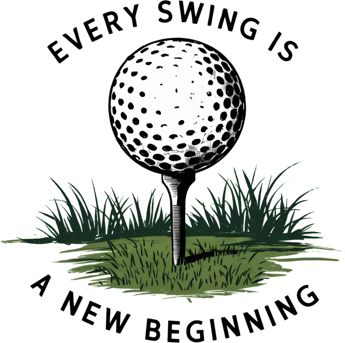 Motivtransfer 5574 Golf every swing ist a new beginning
