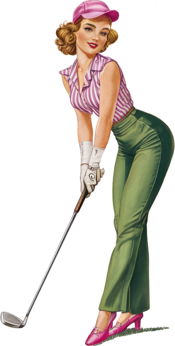 Motivtransfer 5581 Golfgirl