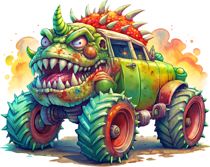 Motivtransfer 5718 Monster Truck grün