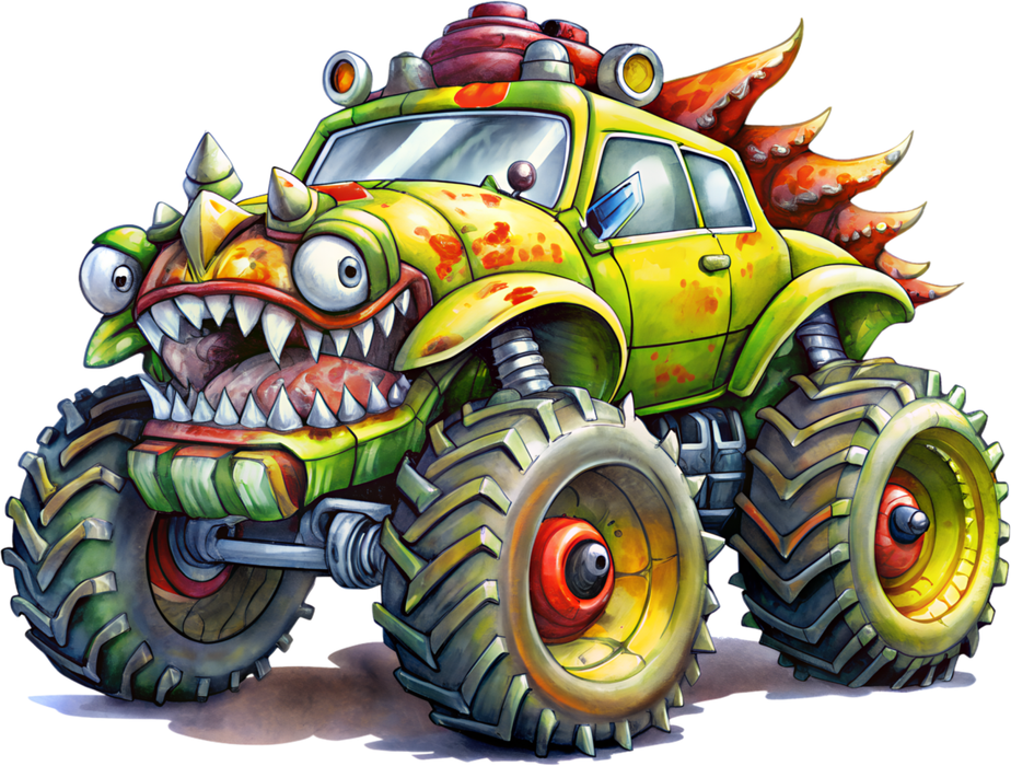 Motivtransfer 5720 Monster Truck grün gelb