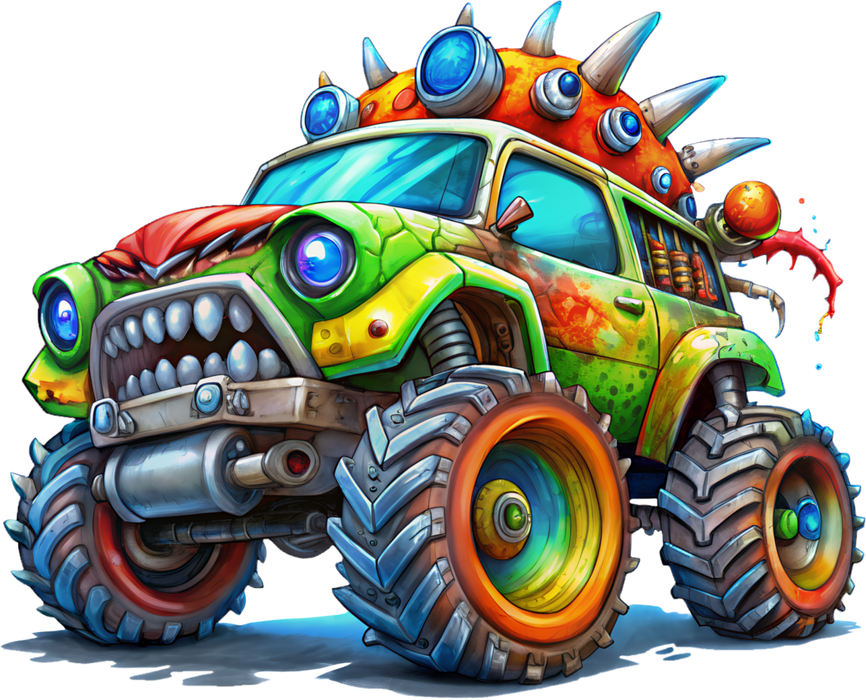 Motivtransfer 5721 Monster Truck grün