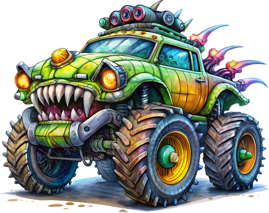 Motivtransfer 5722 Monster Truck grün