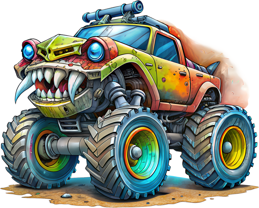 Motivtransfer 5723 Monster Truck bunt