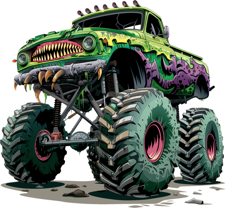 Motivtransfer 5727 Monster Truck grün hoch