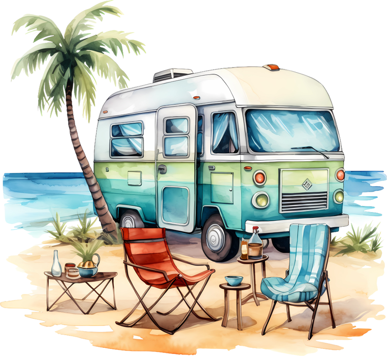 Motivtransfer 5735 Camping am Strand