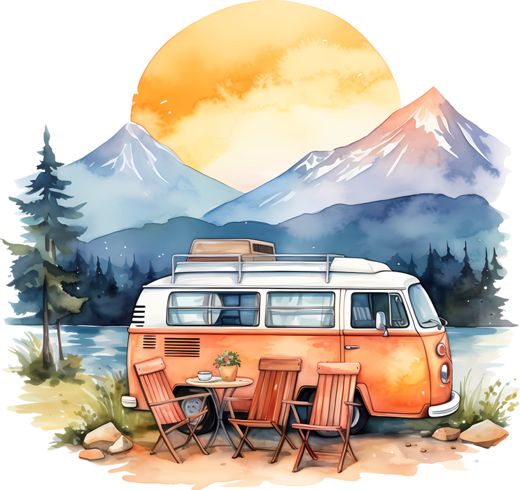Motivtransfer 5744 Camping in den Bergen