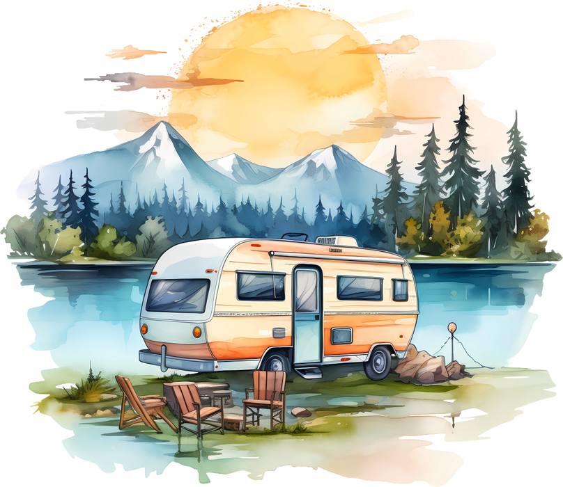 Motivtransfer 5760 Camper am See