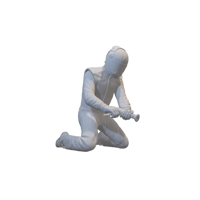 Mechaniker mit Schlagschrauber - (3DP-58)