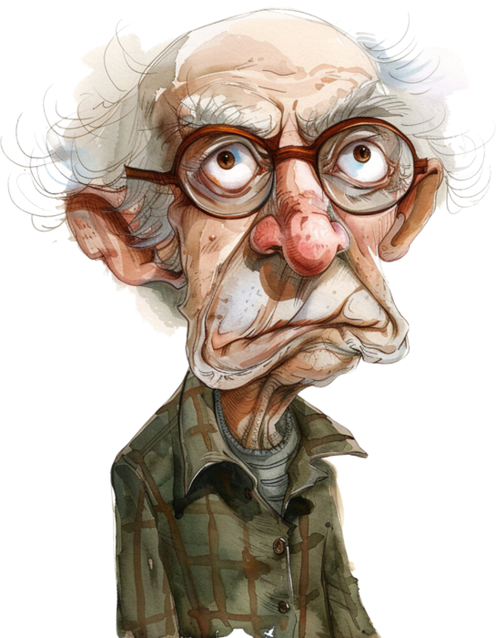 Motivtransfer 5816 Senior am grübeln