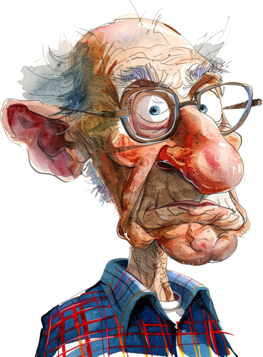 Motivtransfer 5817 Erstaunter Senior