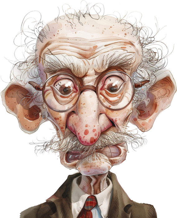 Motivtransfer 5820 Senior mit Brille