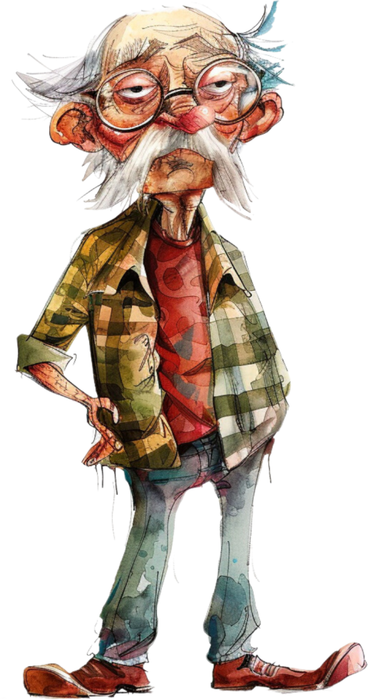 Motivtransfer 5831 Senior schläfrig