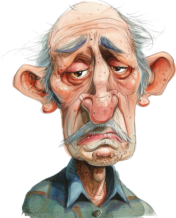 Motivtransfer 5837 Senior ist müde