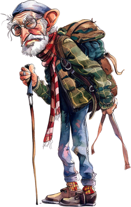 Motivtransfer 5847 Senior wandert