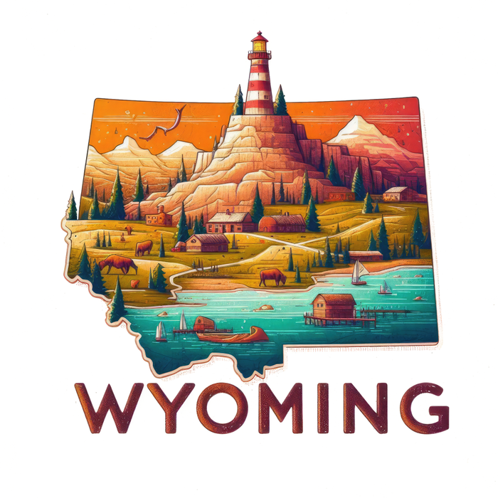 Motivtransfer 5922 Bundesstaat Wyoming