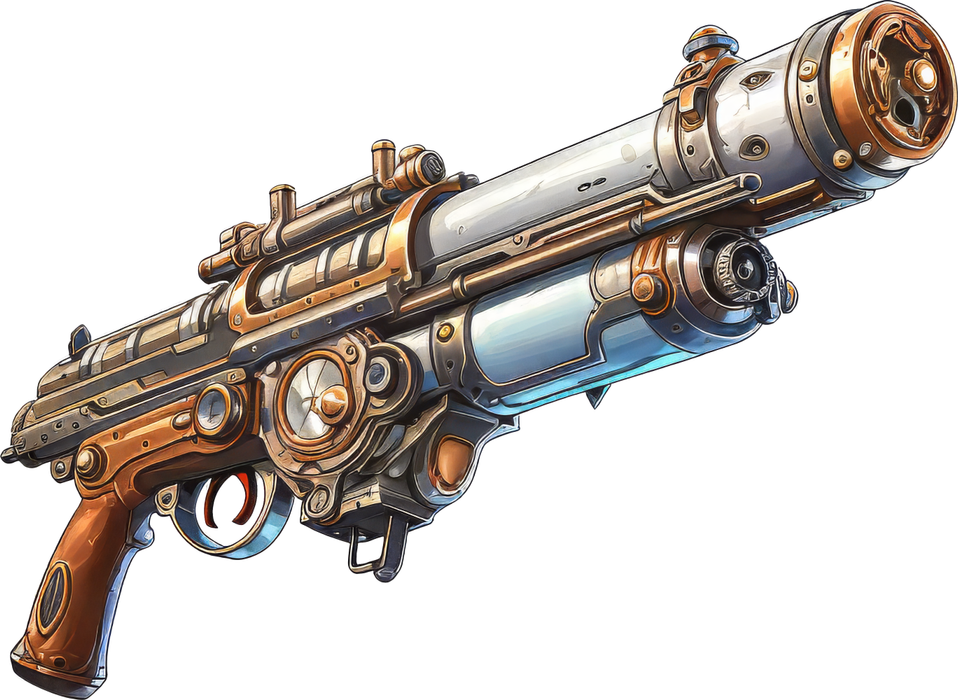 Motivtransfer 5983 Steampunk Waffe
