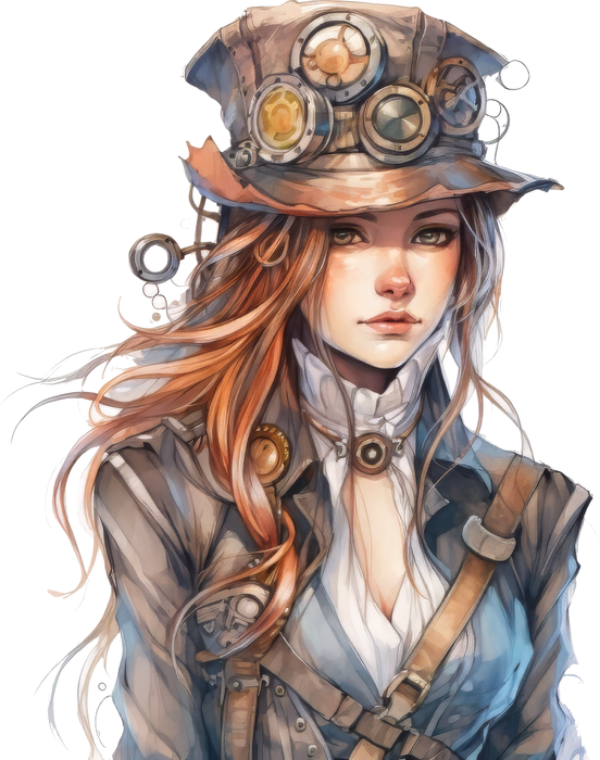 Motivtransfer 5985 Steampunk Frau