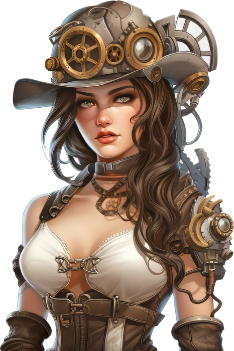 Motivtransfer 5986 Steampunk Frau