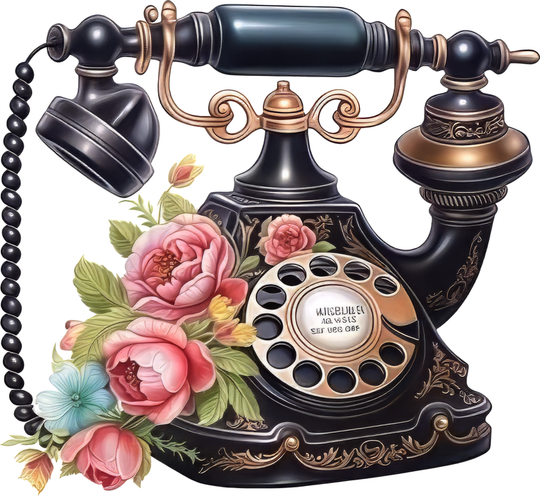 Motivtransfer 5988 Steampunk Telefon