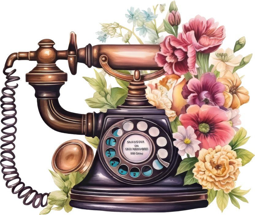 Motivtransfer 5989 Steampunk Telefon