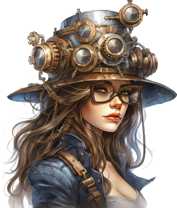 Motivtransfer 5991 Steampunk Hut