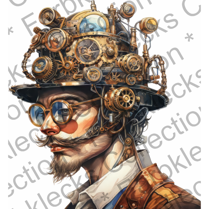 Motivtransfer 5993 Steampunk Hut